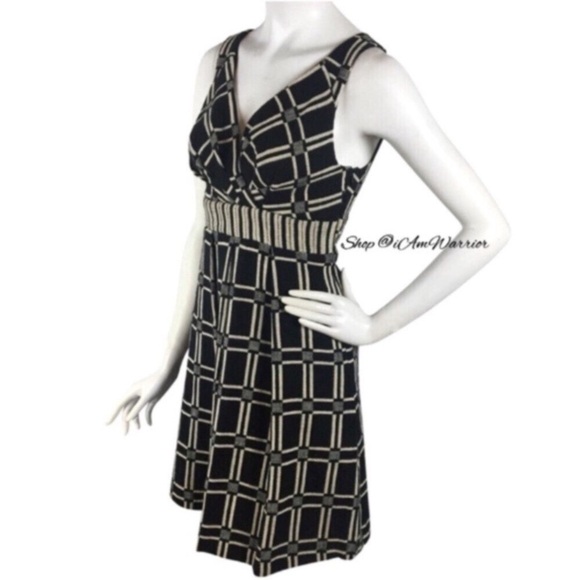 Eva Franco NWT textured windowpane a-line dress *shop@iamwarrior - Picture 4 of 9